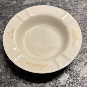 Holland American Cruise 🚢 Line Ceramic Ash Tray. 1930-1940 passenger souvenirs